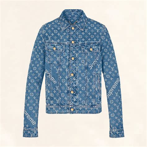 lv supreme denim jacket|louis vuitton x supreme outlet.